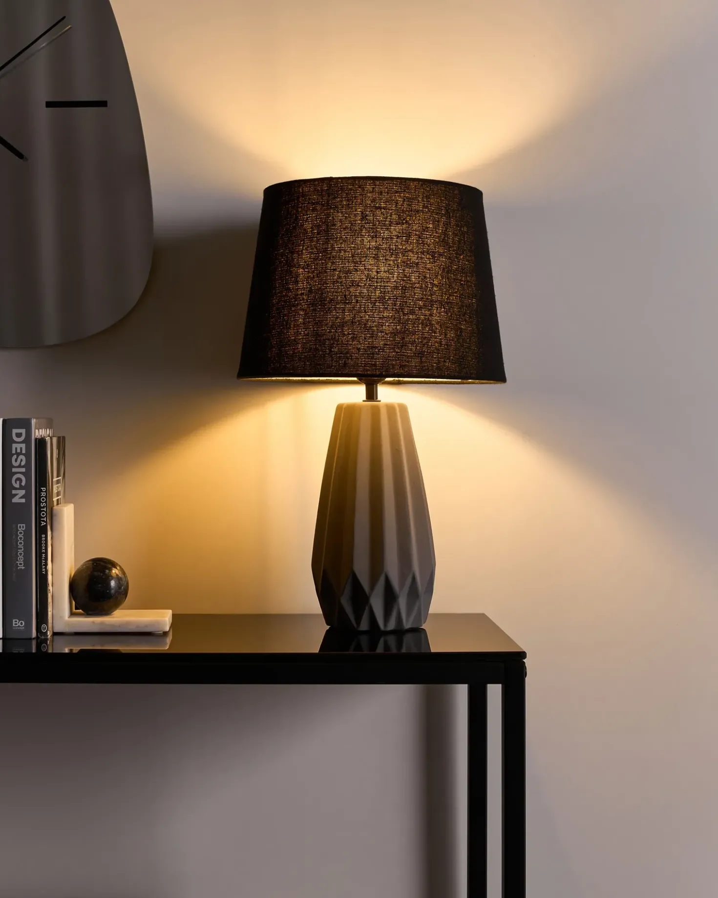 Lampada da tavolo MONTAGUA Ceramica Grigio