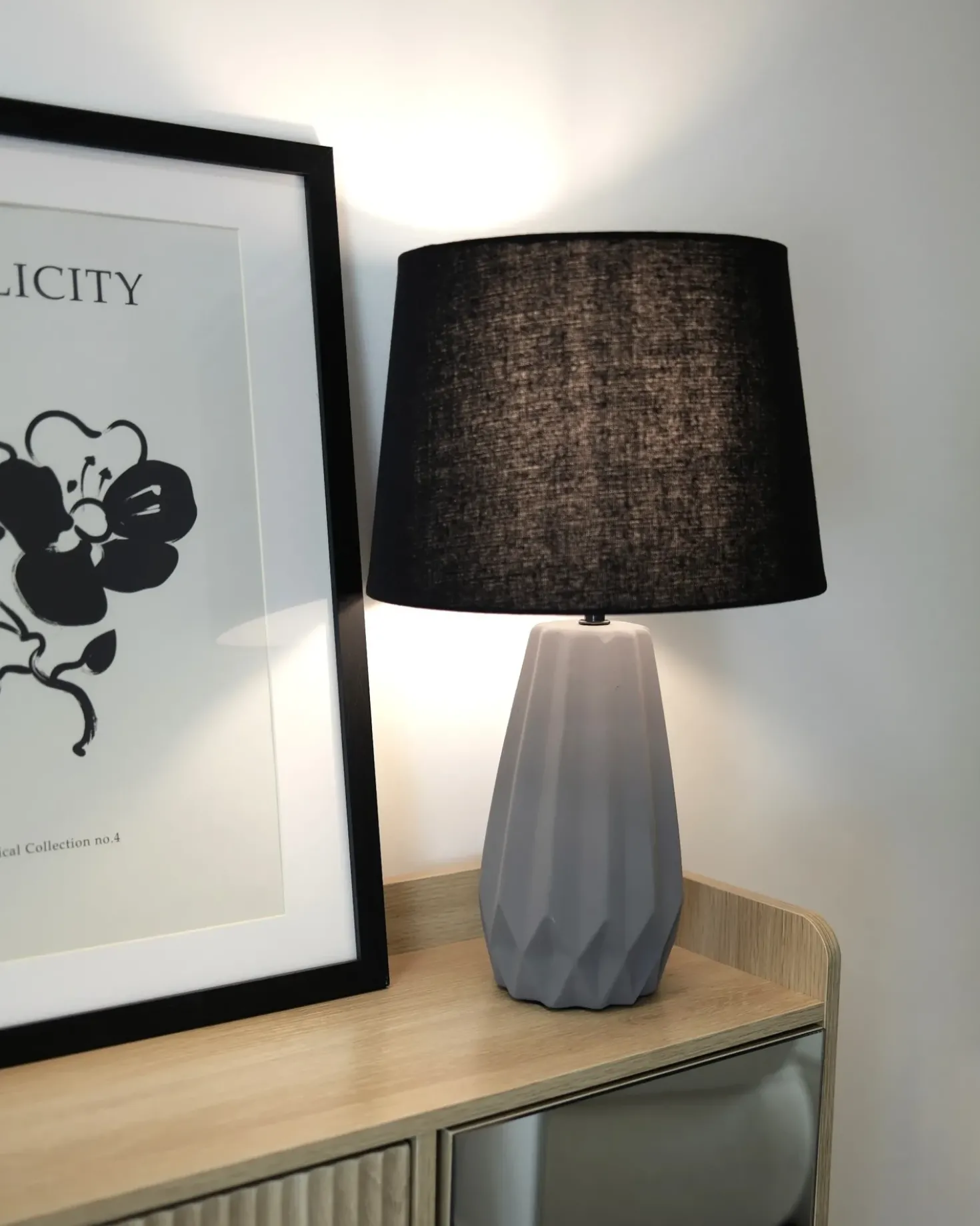 Lampada da tavolo MONTAGUA Ceramica Grigio