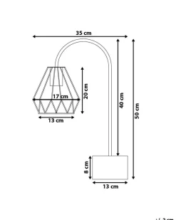 Lampada da tavolo MOONI Metallo Ottone