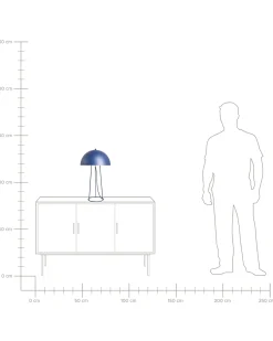 Lampada da tavolo MOPAN Metallo Blu