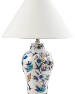 Lampada da tavolo MORACA Porcellana Bianco/Blu