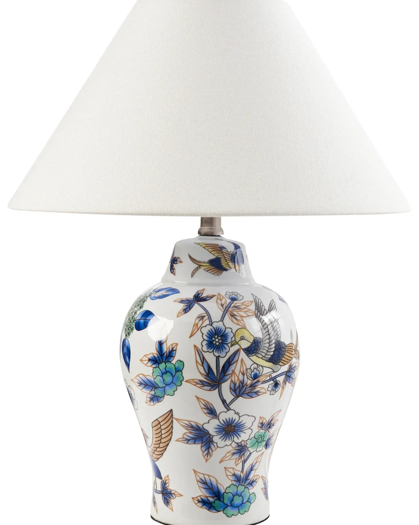 Lampada da tavolo MORACA Porcellana Bianco/Blu