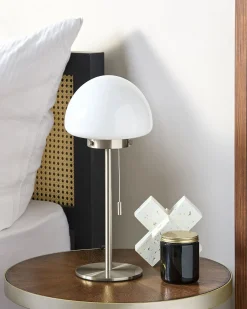 Lampada da tavolo MORUGA Metallo Argento