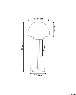 Lampada da tavolo MORUGA Metallo Rosa