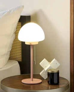 Lampada da tavolo MORUGA Metallo Rosa
