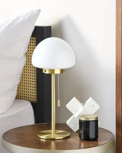 Lampada da tavolo MORUGA Metallo Oro
