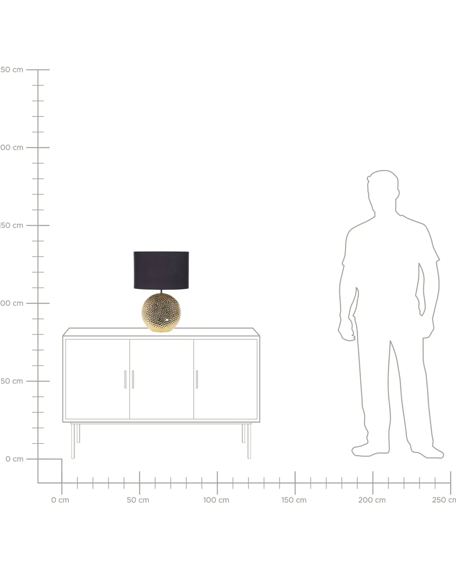 Lampada da tavolo NASVA Ceramica Oro