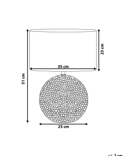 Lampada da tavolo NASVA Ceramica Oro
