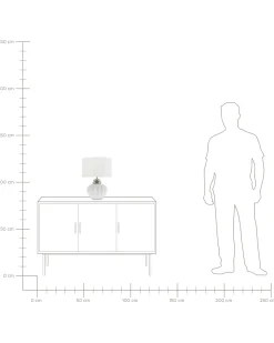 Lampada da tavolo NERIS Ceramica Bianco sporco