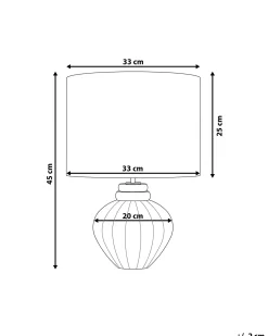 Lampada da tavolo NERIS Ceramica Bianco sporco