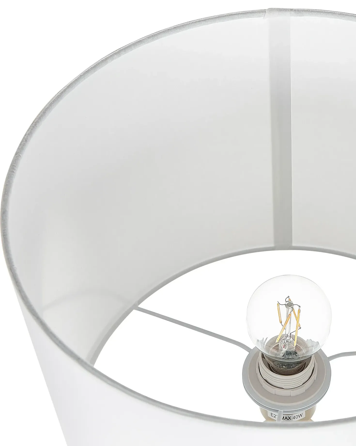 Lampada da tavolo OKARI Vetro Bianco