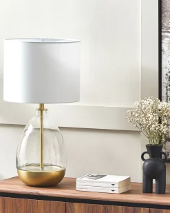 Lampada da tavolo OKARI Vetro Bianco