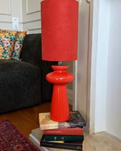 Lampada da tavolo OTEROS Rosso