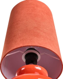 Lampada da tavolo OTEROS Rosso