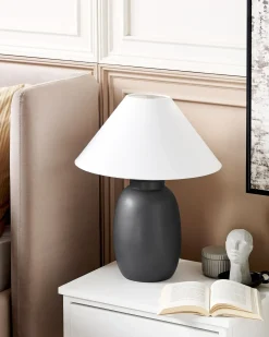 Lampada da tavolo PATILLAS Ceramica Nero