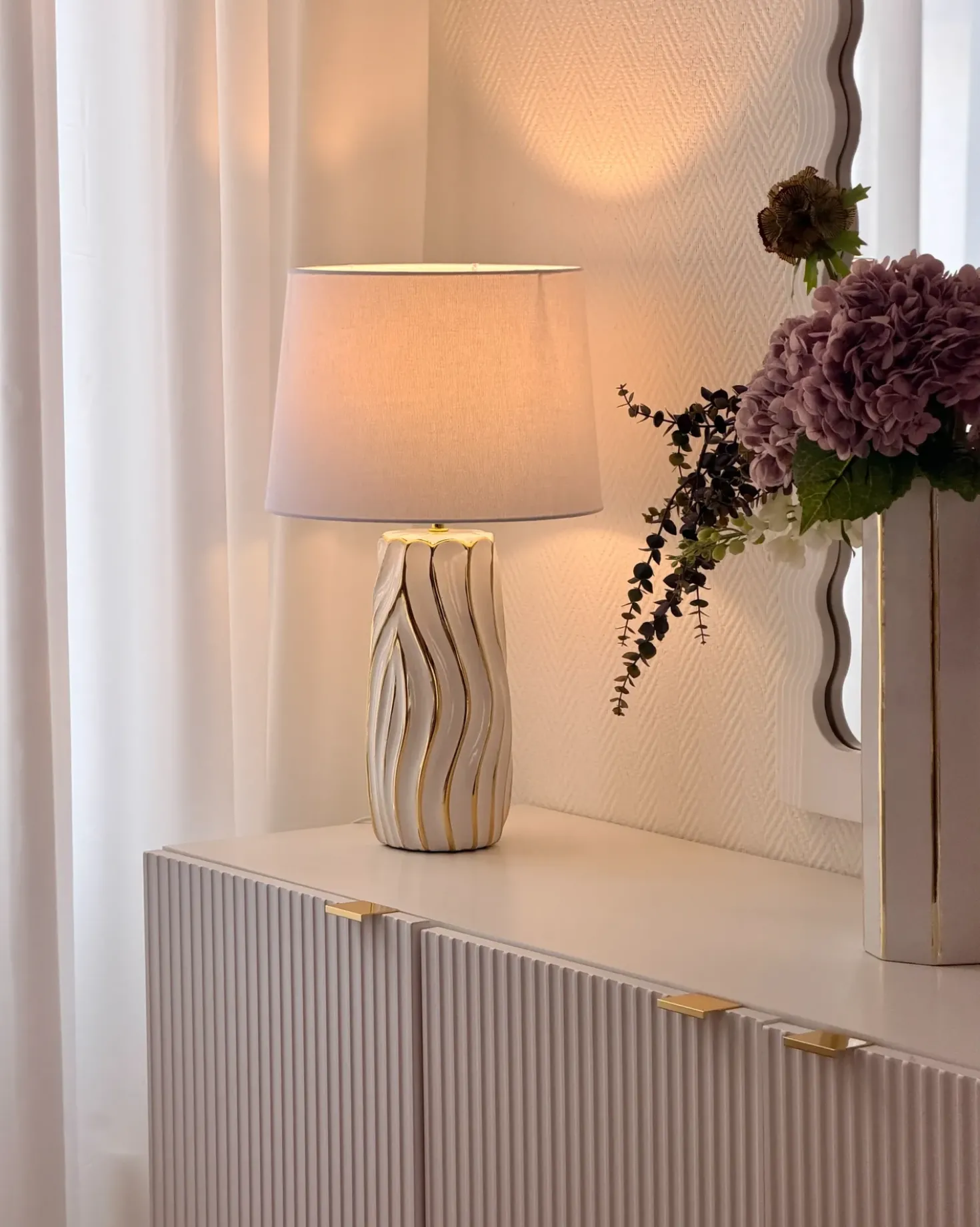 Lampada da tavolo PATUCA Ceramica Bianco