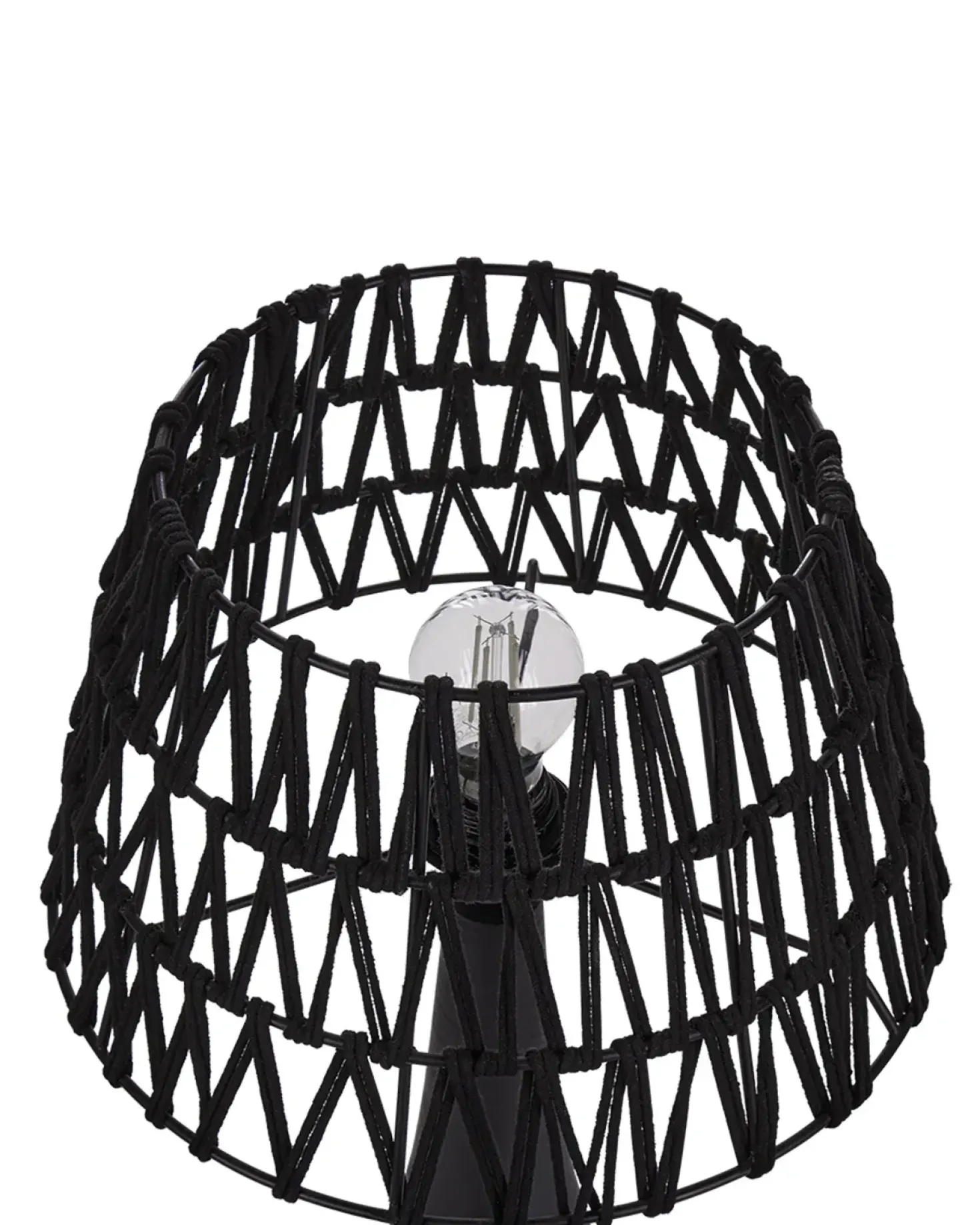 Lampada da tavolo PELLEJAS Legno di mango Nero