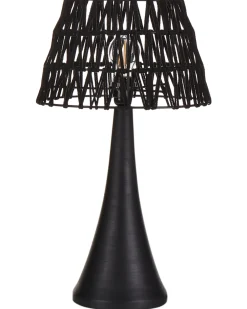Lampada da tavolo PELLEJAS Legno di mango Nero