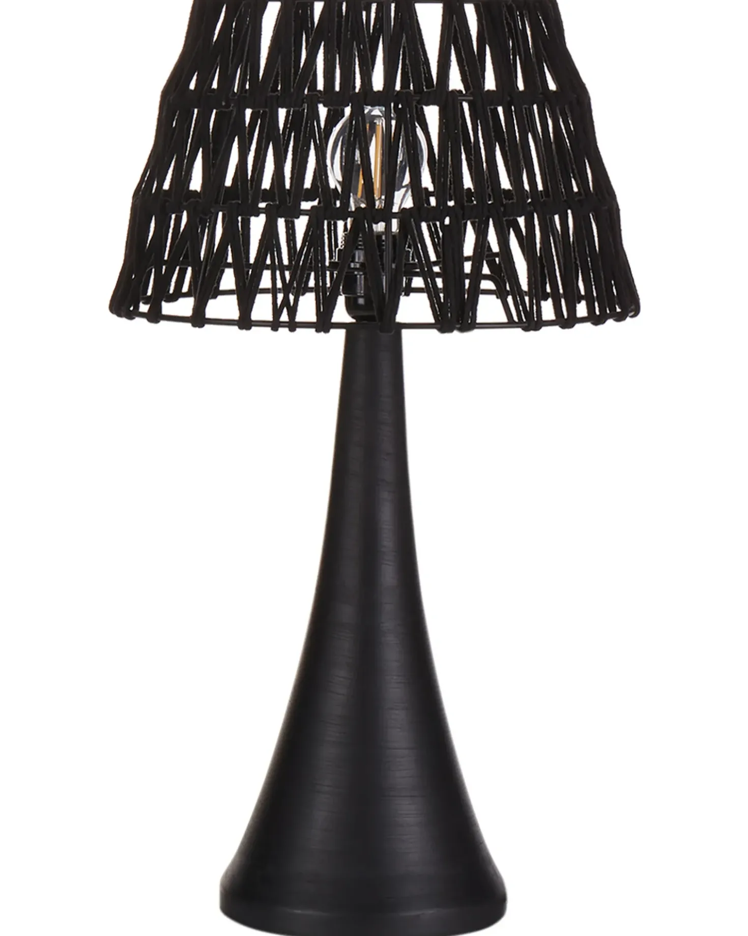Lampada da tavolo PELLEJAS Legno di mango Nero