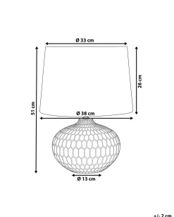 Lampada da tavolo PIRITA Ceramica Oro
