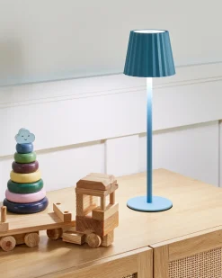 Lampada da tavolo POMBEIRO Metallo Azzurro