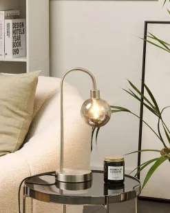 Lampada da tavolo RAMIS Metallo Argento