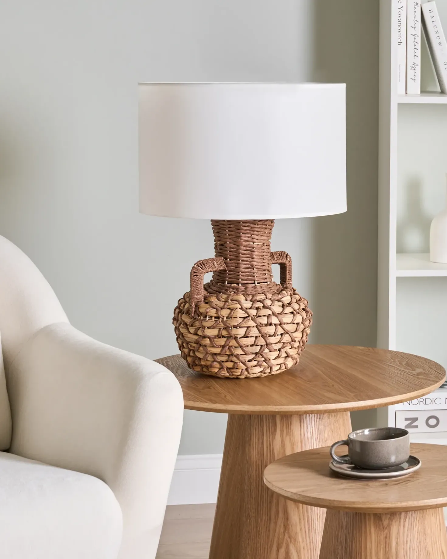 Lampada da tavolo RENARD Corda di carta Naturale