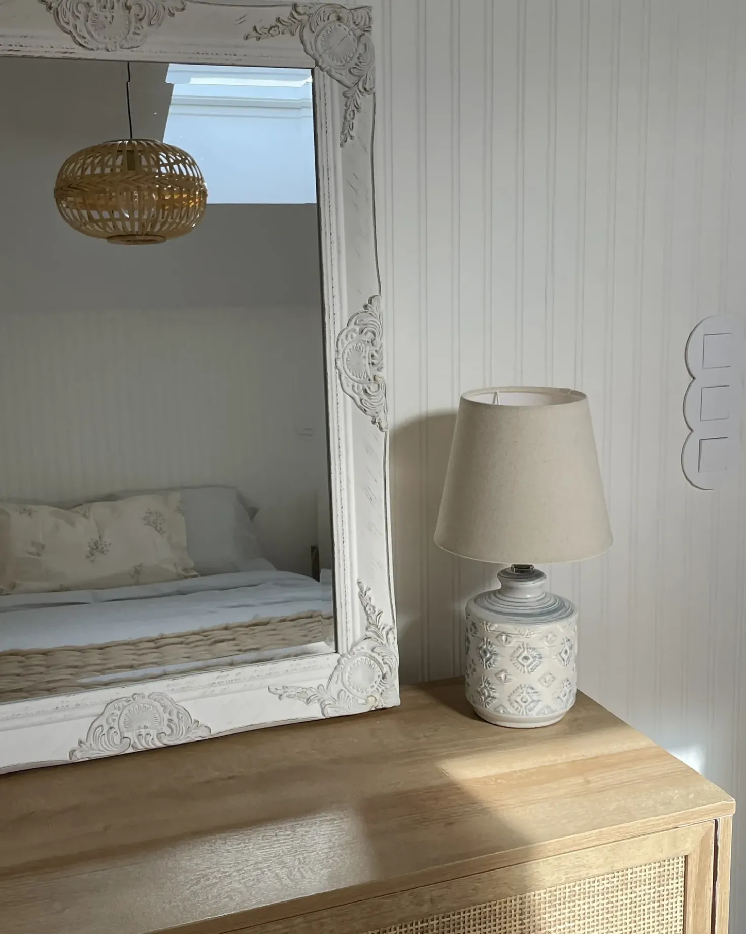 Lampada da tavolo ROSANNA Ceramica Beige