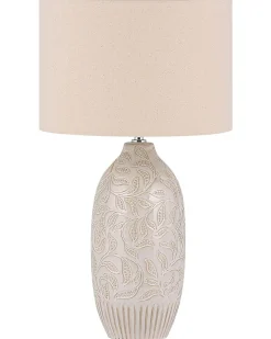 Lampada da tavolo SALZA Ceramica Beige