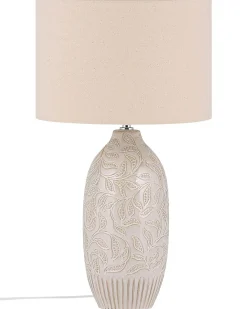 Lampada da tavolo SALZA Ceramica Beige