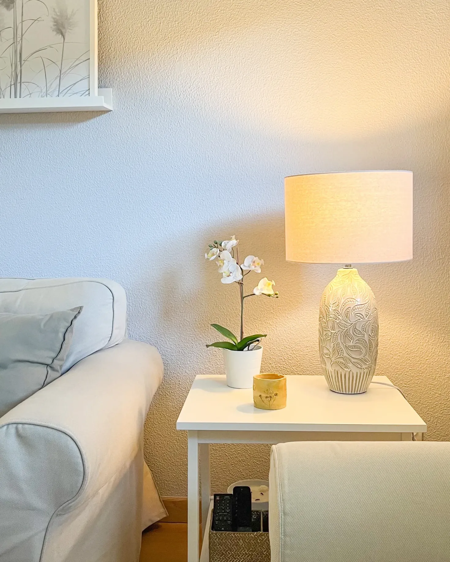 Lampada da tavolo SALZA Ceramica Beige