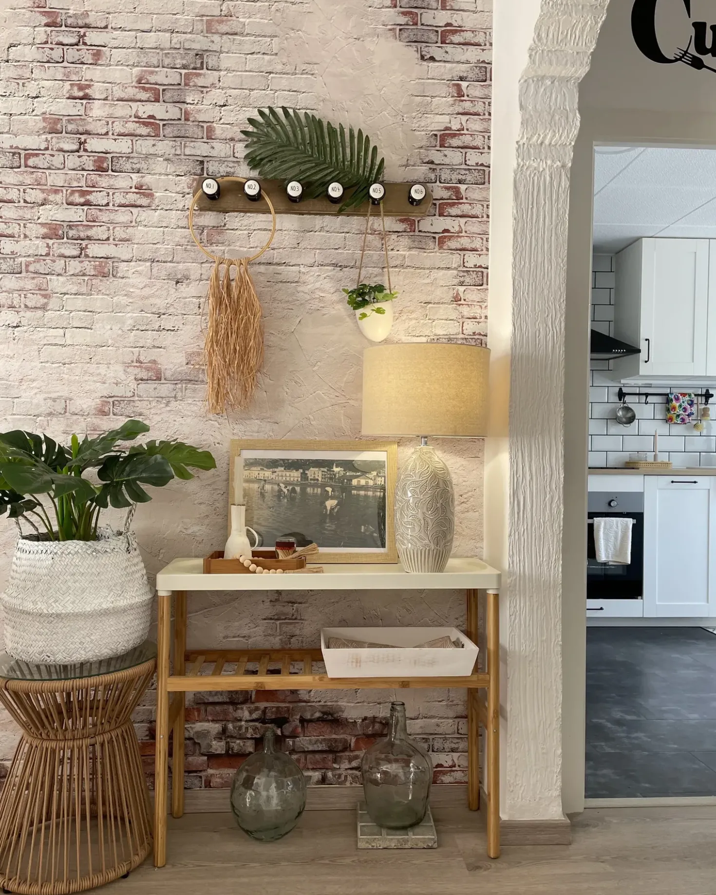 Lampada da tavolo SALZA Ceramica Beige
