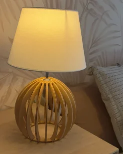 Lampada da tavolo SAMO Marrone/Bianco