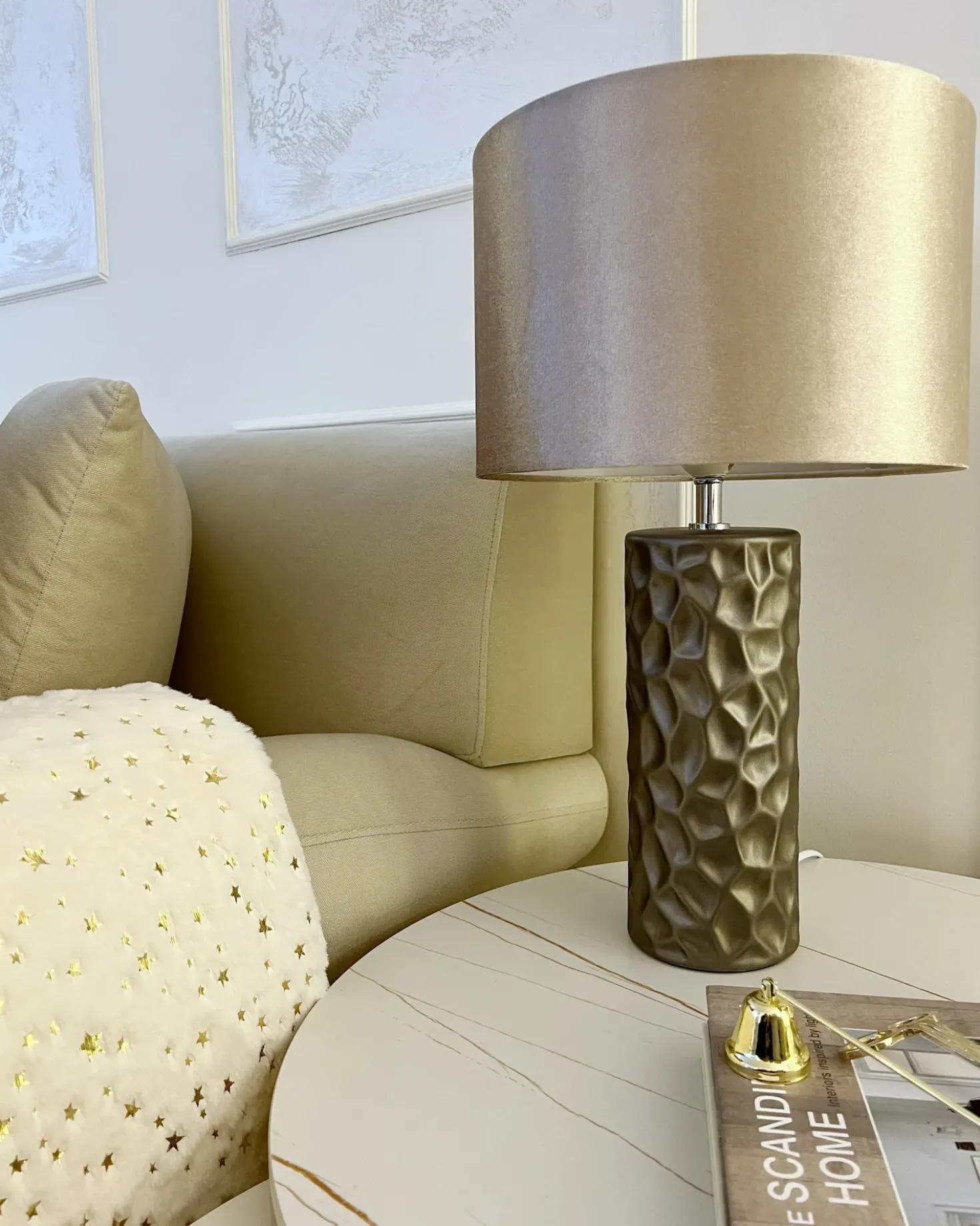 Lampada da tavolo SANKURU Ceramica Oro