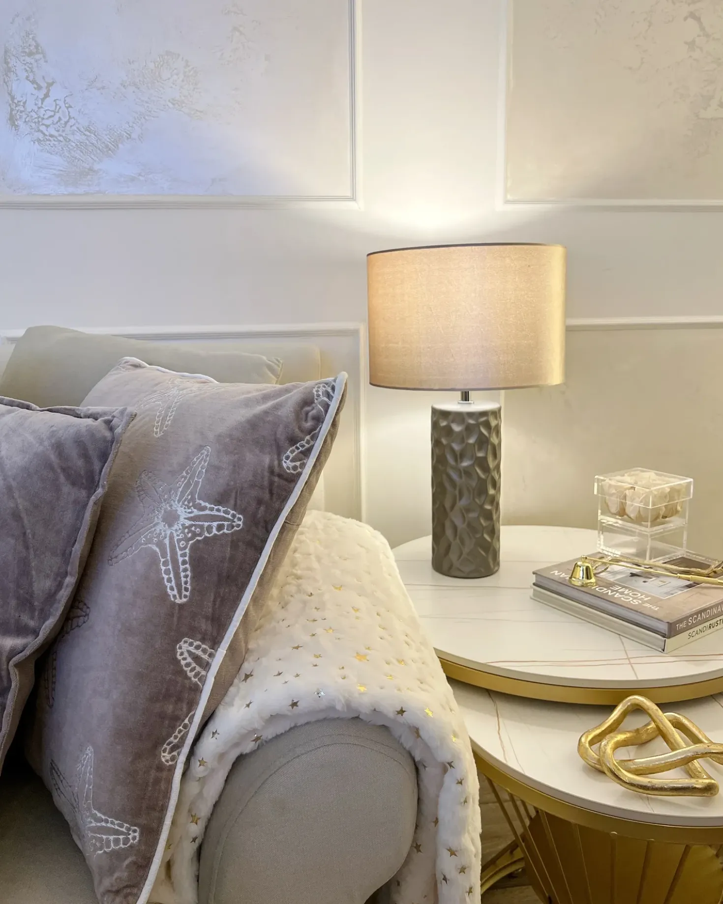 Lampada da tavolo SANKURU Ceramica Oro