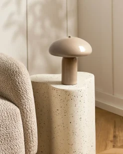 Lampada da tavolo SANYA Metallo Beige