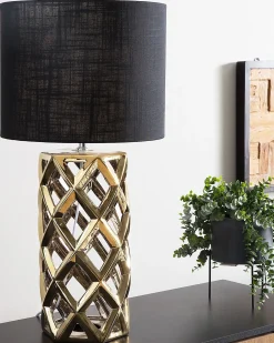 Lampada da tavolo SELJA Ceramica Oro