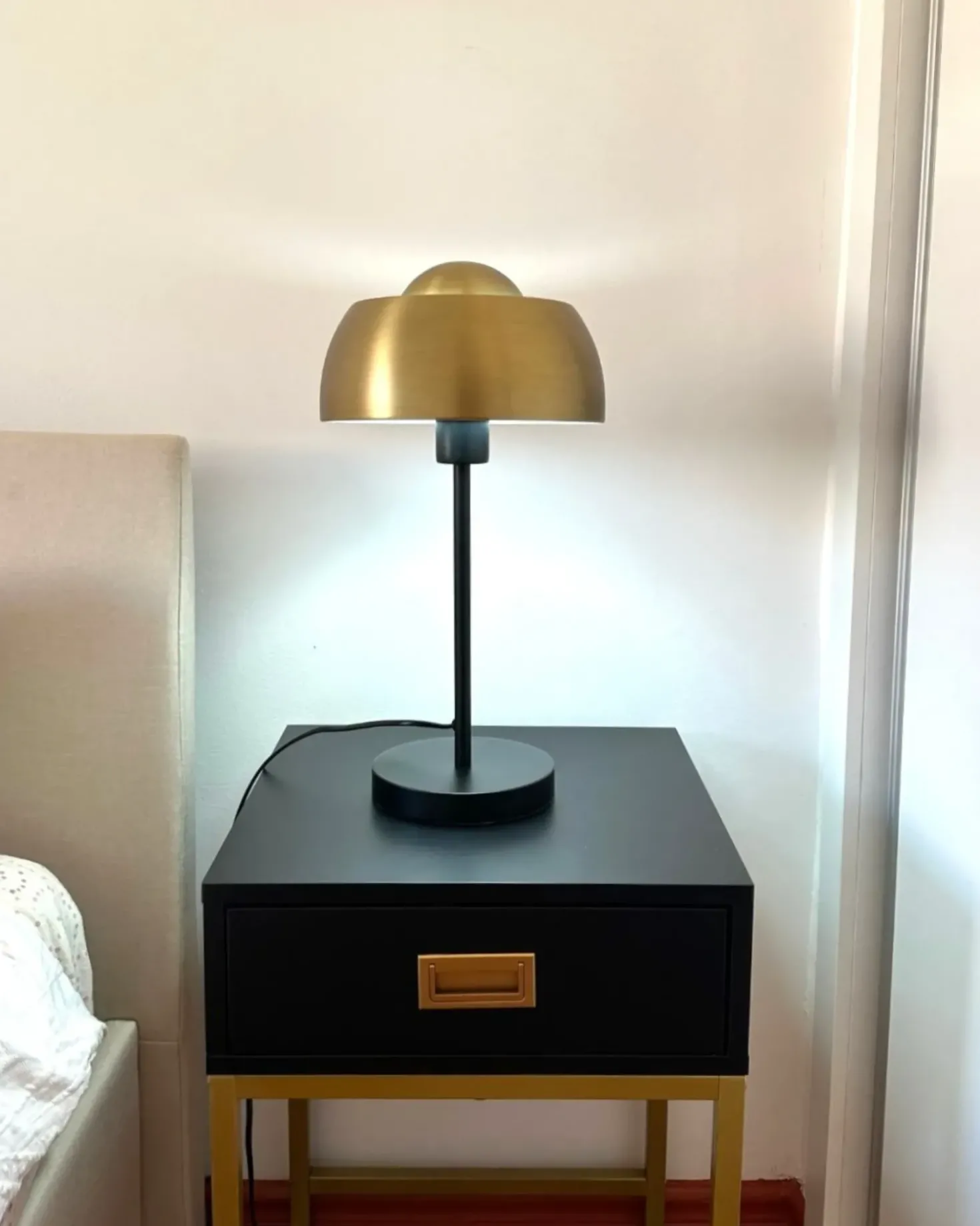 Lampada da tavolo SENETTE Metallo Nero/Oro