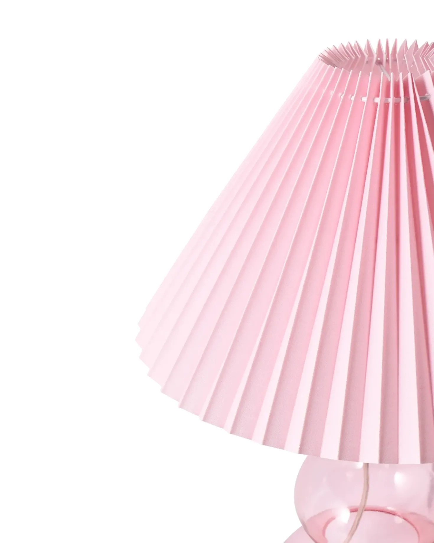 Lampada da tavolo SENGWA Vetro Rosa