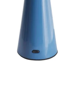 Lampada da tavolo senza fili a LED APAYAO con dimmer Metallo Blu