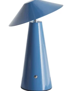 Lampada da tavolo senza fili a LED APAYAO con dimmer Metallo Blu