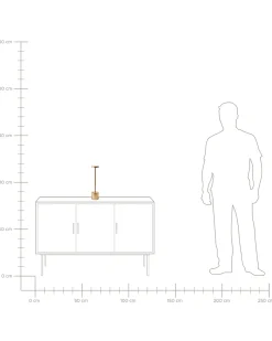 Lampada da tavolo senza fili a LED LIZANDRO con dimmer Metallo Oro