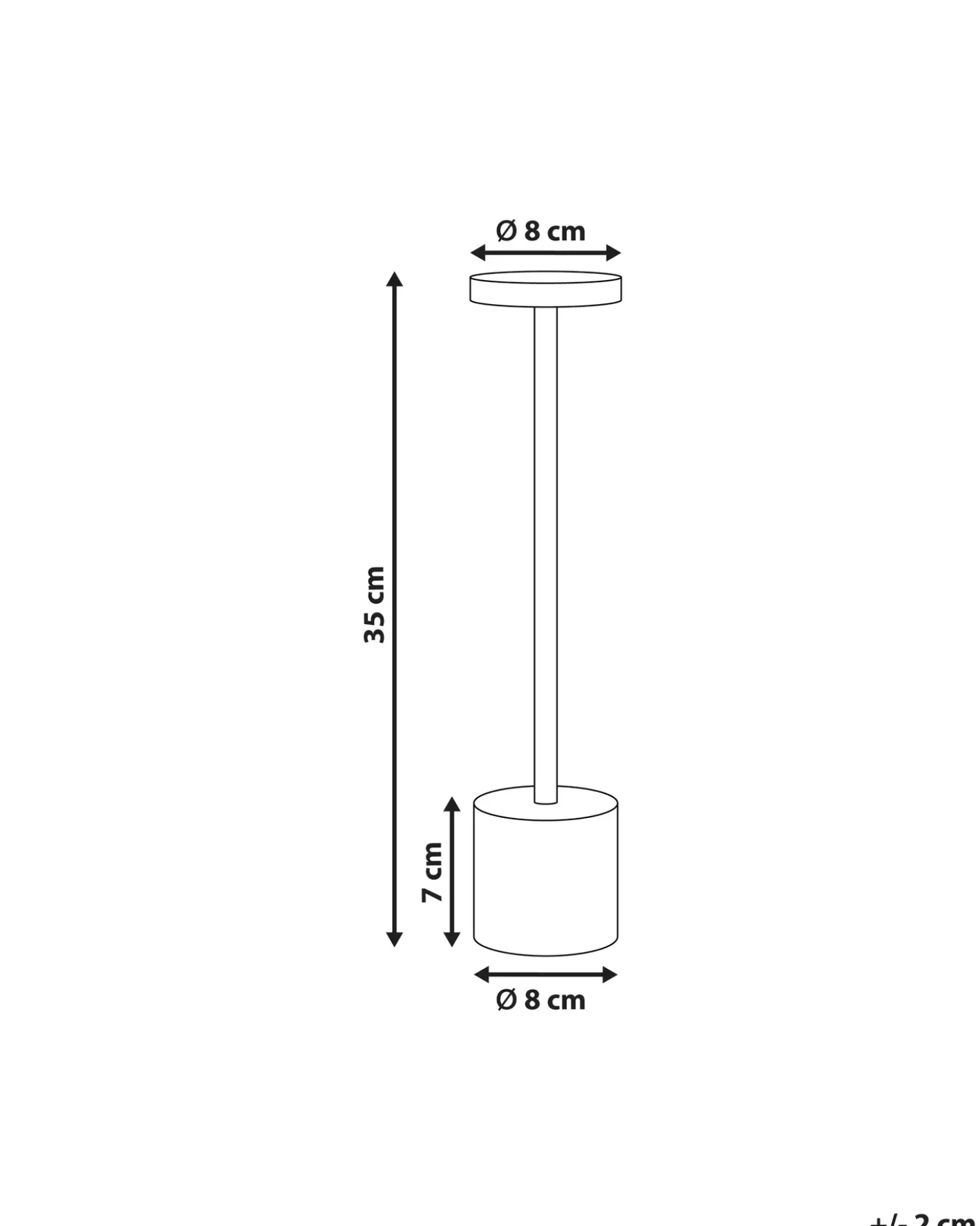 Lampada da tavolo senza fili a LED LIZANDRO con dimmer Metallo Oro