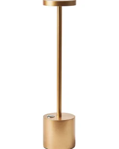 Lampada da tavolo senza fili a LED LIZANDRO con dimmer Metallo Oro