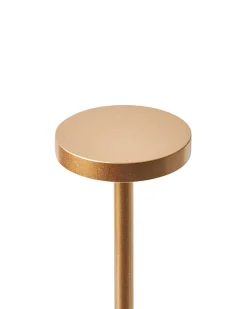 Lampada da tavolo senza fili a LED LIZANDRO con dimmer Metallo Oro