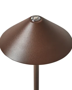 Lampada da tavolo senza fili a LED FRANCOLI con dimmer Metallo Marrone