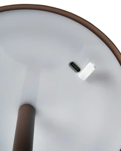 Lampada da tavolo senza fili a LED FRANCOLI con dimmer Metallo Marrone