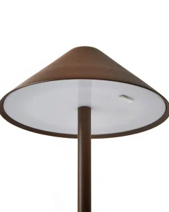 Lampada da tavolo senza fili a LED FRANCOLI con dimmer Metallo Marrone