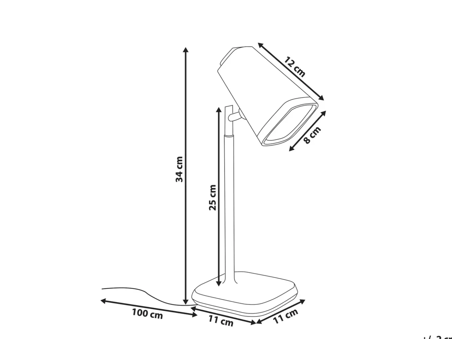 Lampada da tavolo senza fili a LED MUSCA con dimmer Bianco