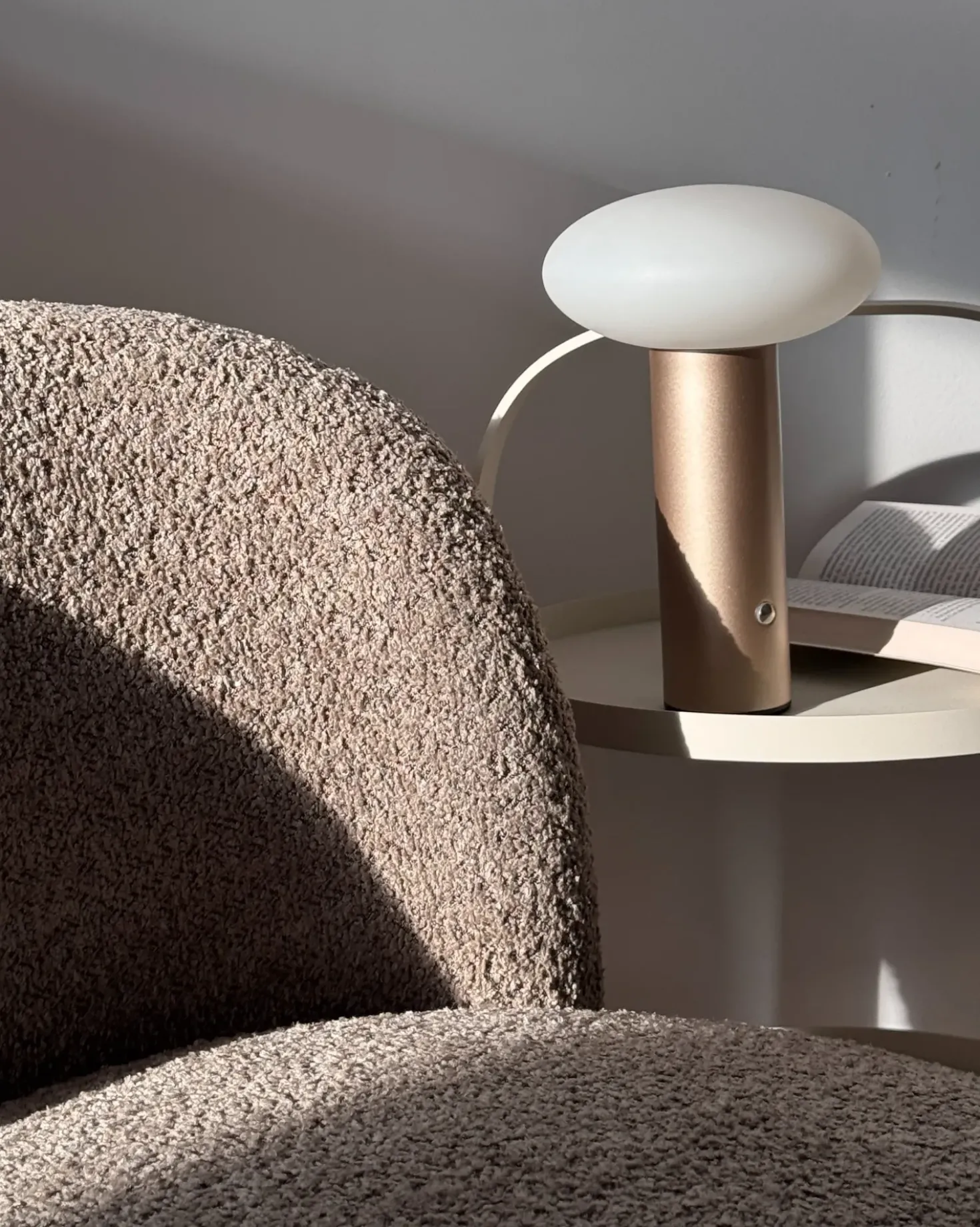 Lampada da tavolo senza fili a LED BUAYAN con dimmer Metallo Oro